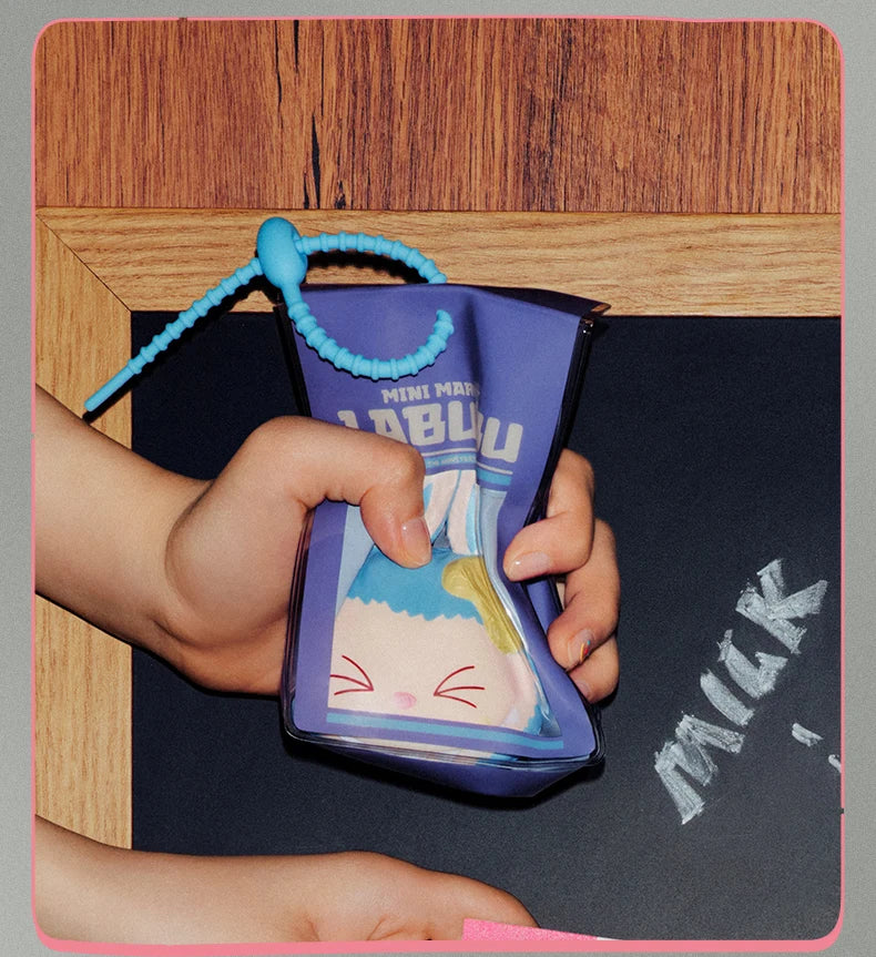 Véritable Pop Mart les monstres saveur étrange dépanneur Squishy porte-clés boîte aveugle Labubu sac à bandoulière pour labbubus