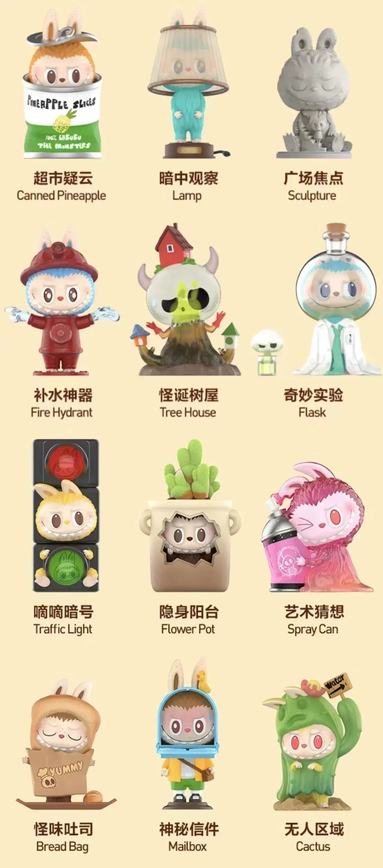 Labubu Collection The Monsters Almost Hidden