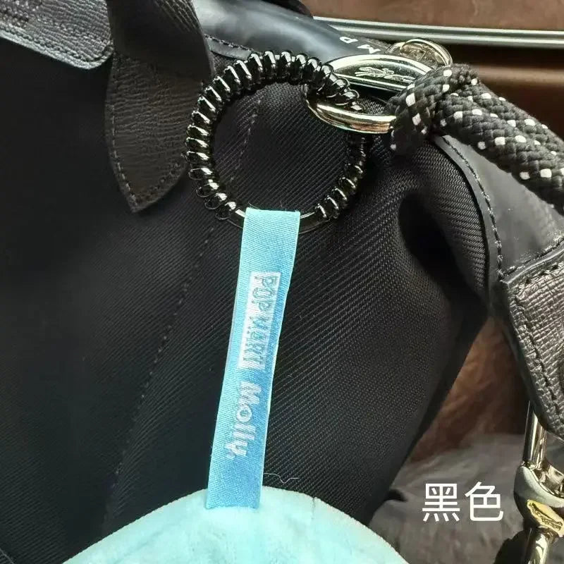 Labubu Anti Drop Buckle Silicone Rope Keychain Protection Ring Transparent Winding Fixed Anti Drop